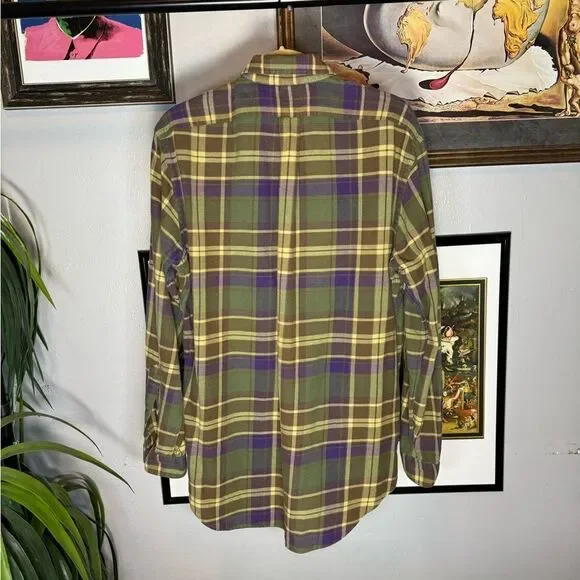 Vintage Polo Ralph Lauren Plaid Button Up Shirt - Picture 4 of 6